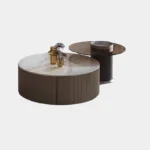 Luxe Dual-Tier Circular Coffee Table - Image 3