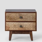 Flora Handcarved Bedside