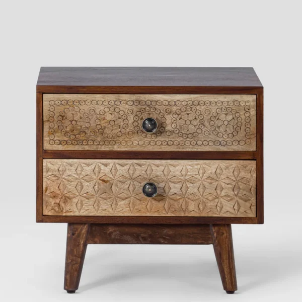 Flora Handcarved Bedside