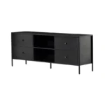 Matte Black Luxe TV Unit - Image 3