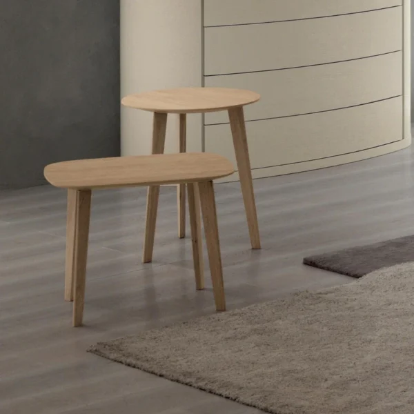 The Minimalist Wooden Side Table Duo