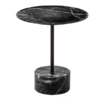 Contemporary Black Marble Side Table - Image 3