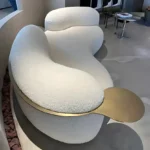 3 Seater Halo Wave Upholstered Curved Sofa - Image 2