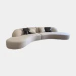 4 Seater Luxe Crescent Curved Sofa - Image 3
