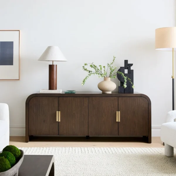 Contemporary Rounded Edge TV Unit