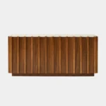 Modern Textured Wood TV Unit - Image 2