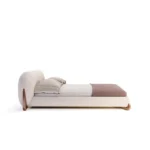 Cloud Comfort Upholstered Bed With Rounded Headboard - Image 3