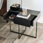 Minimalist Asymmetrical Storage Side Table