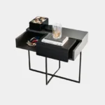 Minimalist Asymmetrical Storage Side Table - Image 2