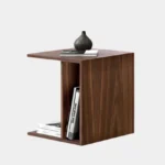 Modern Geometric Open Storage Side Table - Image 2
