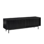 Modern Charcoal Slatted TV Unit - Image 3