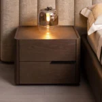 Dark Wood Bedroom Side Table - Image 4