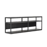 Black Oak Minimalist Open-Shelf TV Unit - Image 3