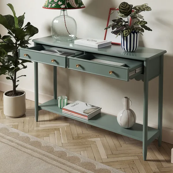 Martha Sage Green Console Table