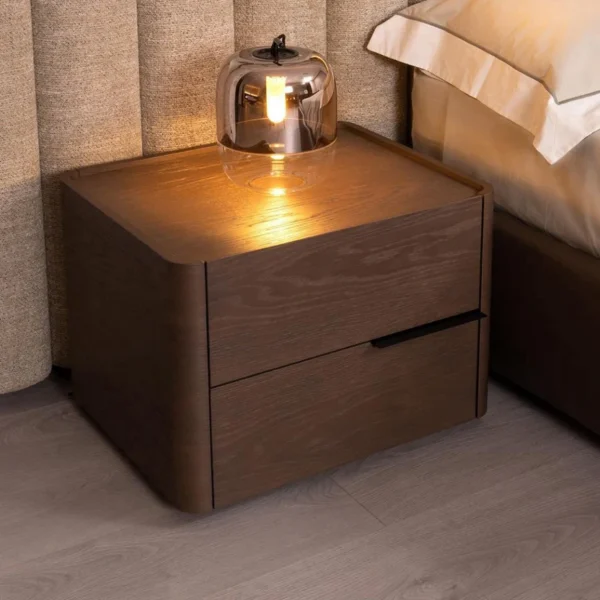 Dark Wood Bedroom Side Table