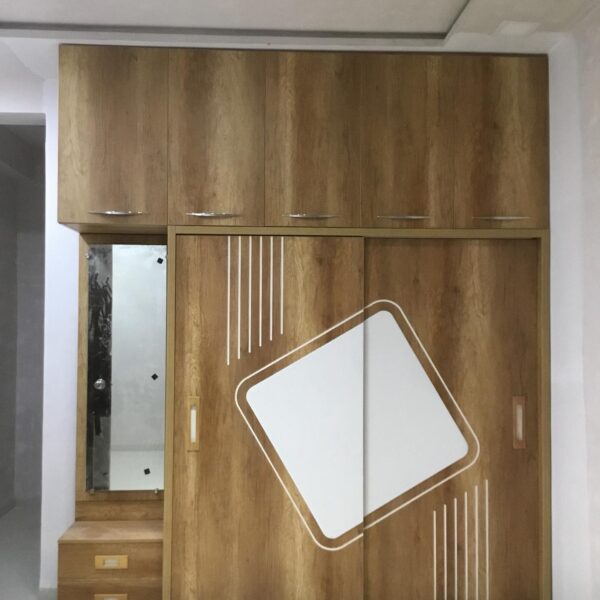Aurelia Sliding Wardrobe with Loft & Dresser | Bedroom Storage