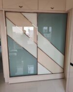 Prism Luxe Glass Sliding Wardrobe | Bedroom Storage - Image 4