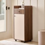 Addison 10 Pairs Shoe Cabinet with Drawer - Beige