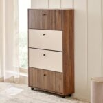 Addison 24 Pair Shoe Cabinet - Walnut