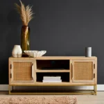 Rattan Webbed TV unit