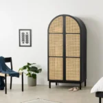 Raven Rattan Solid Wood Wardrobe